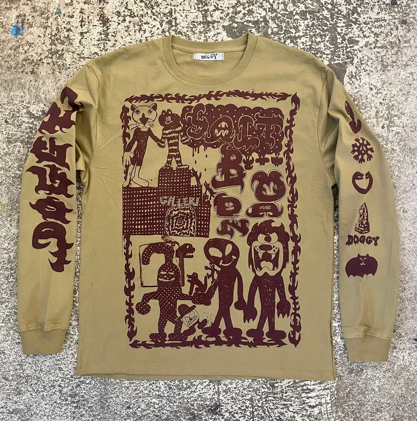 Galleri long sleeve faded khaki