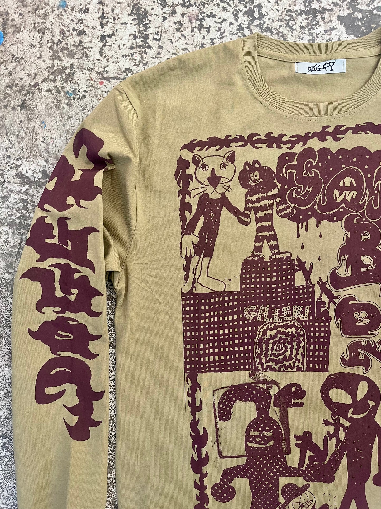 Galleri long sleeve faded khaki