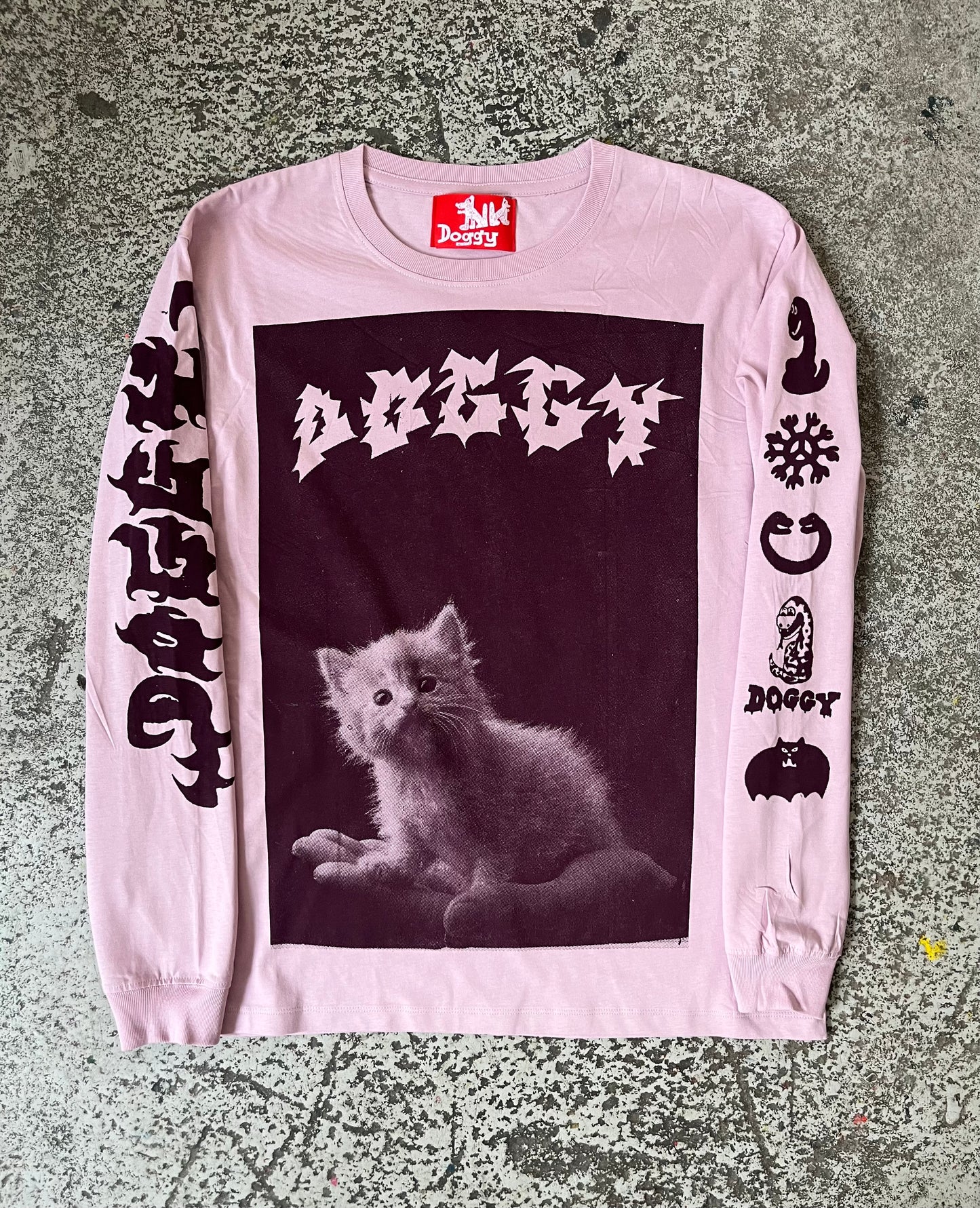 Kitten long sleeve pink