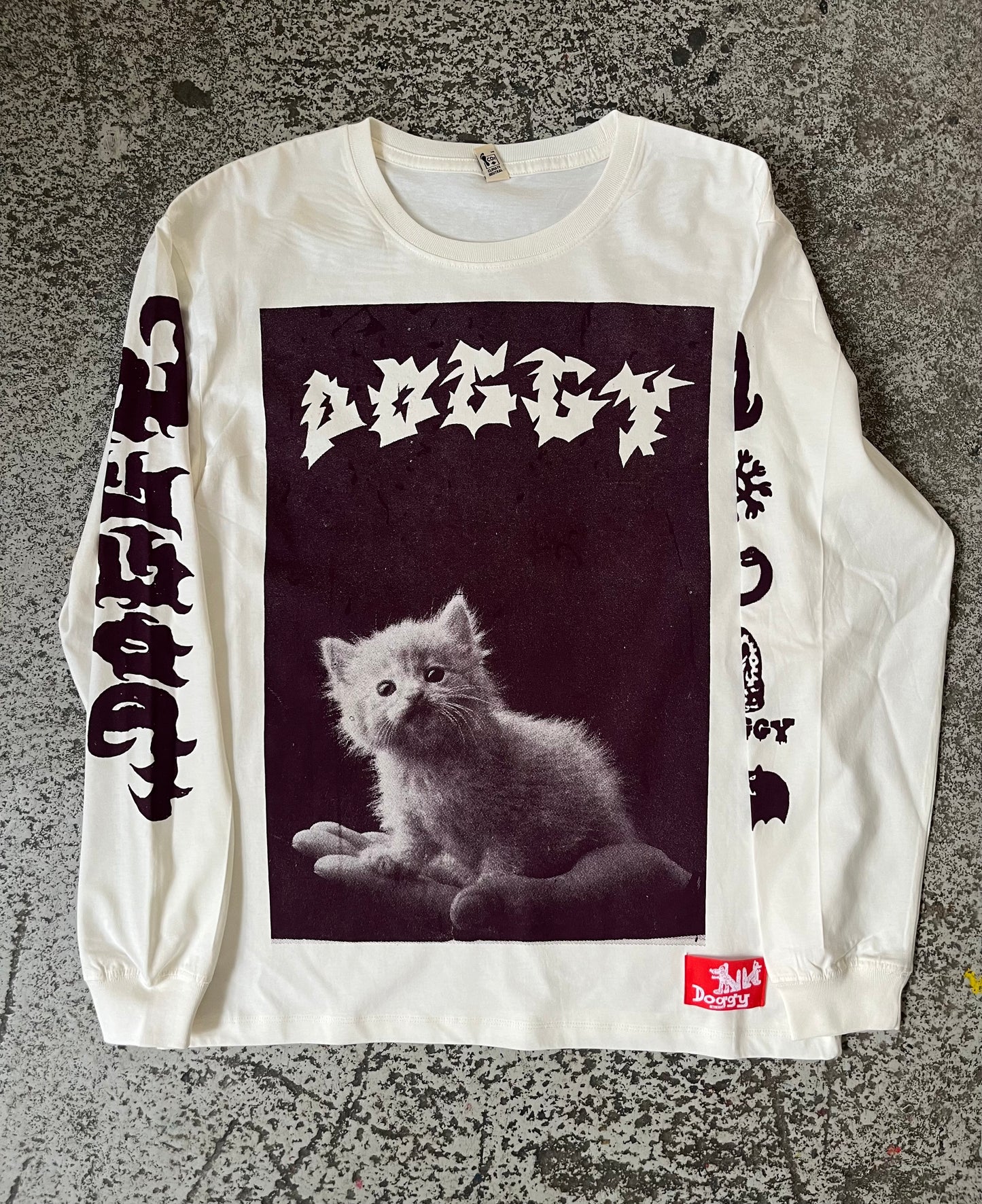 Kitten longs sleeve off white