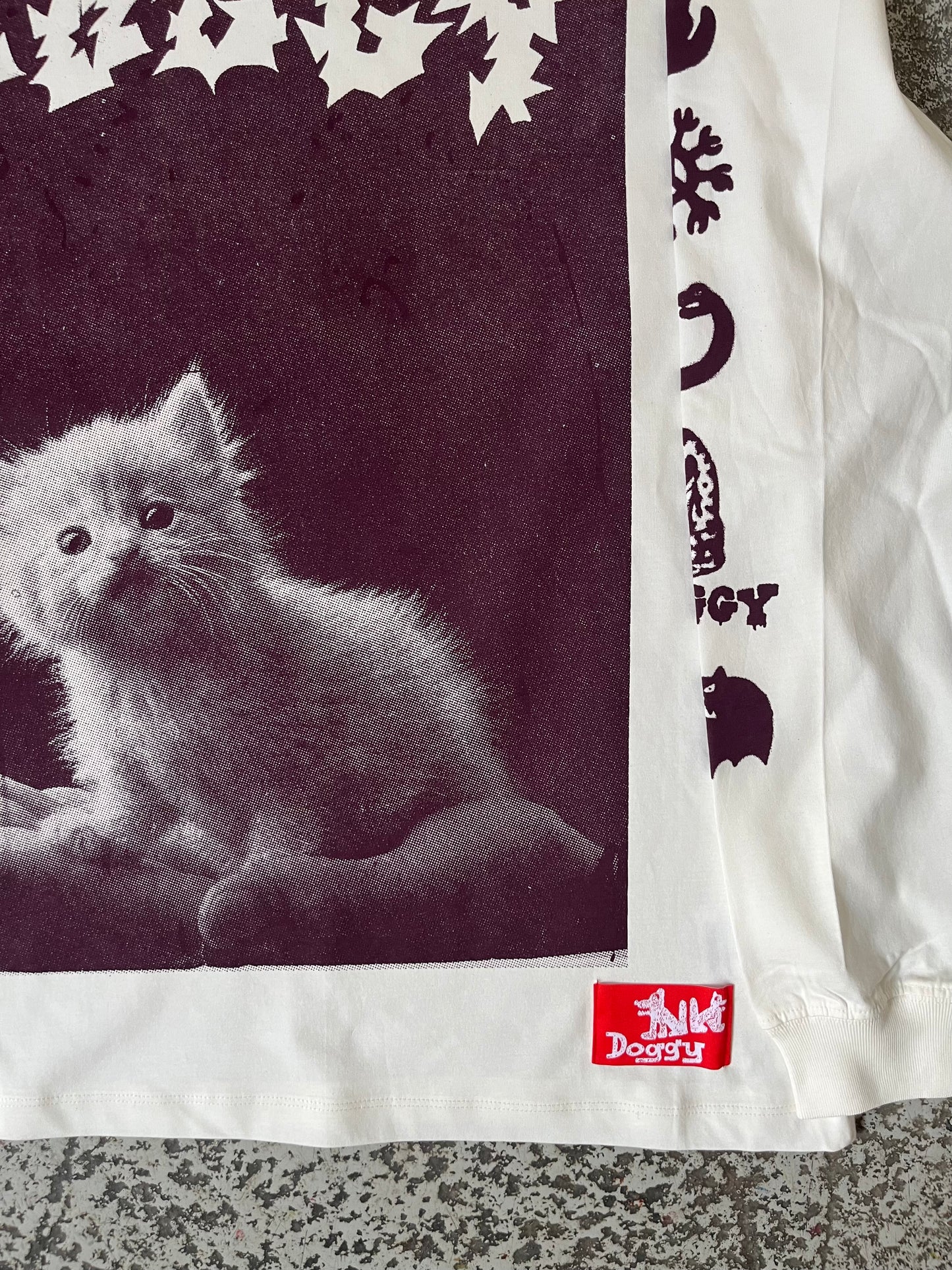 Kitten longs sleeve off white