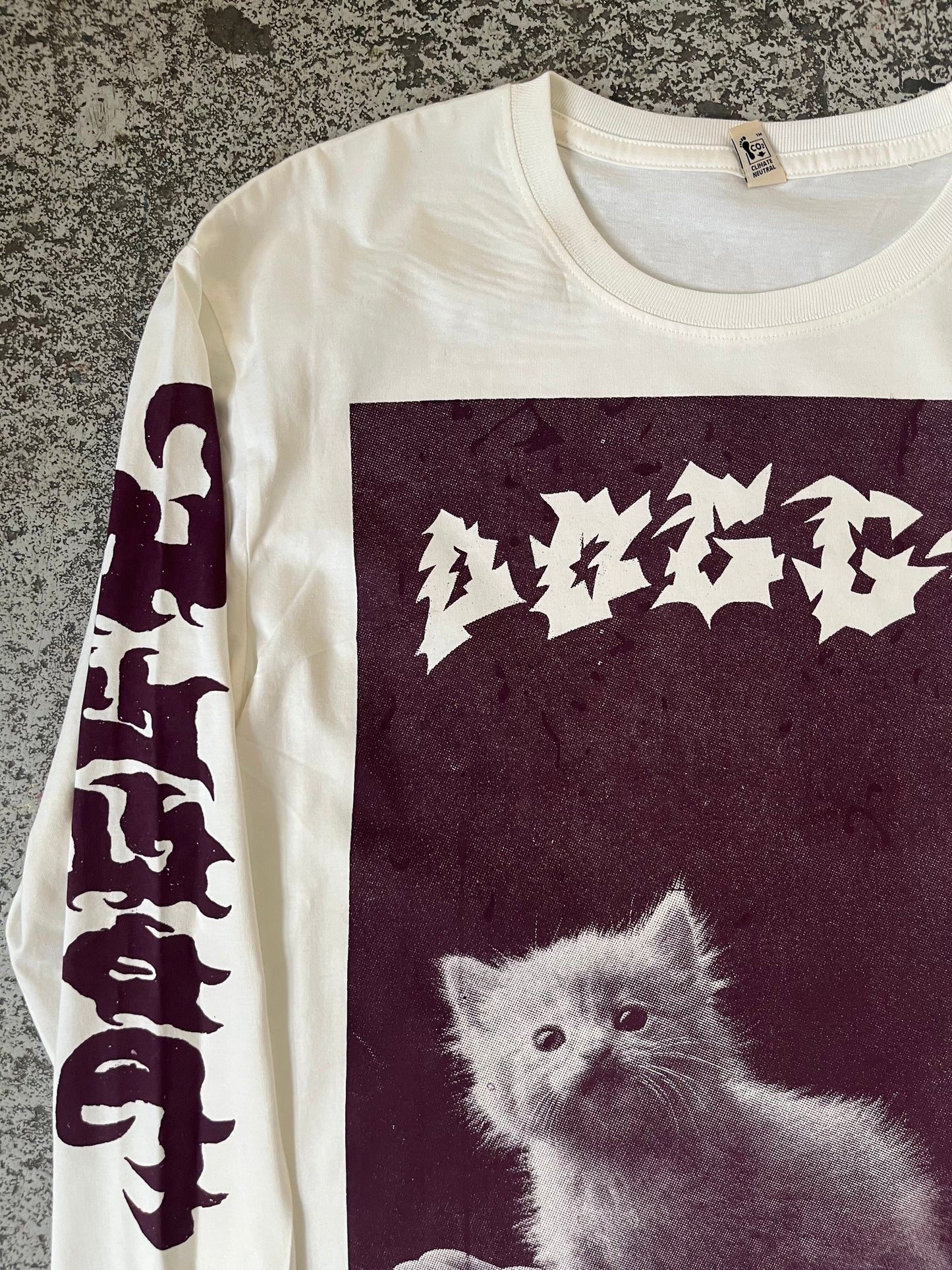 Kitten longs sleeve off white