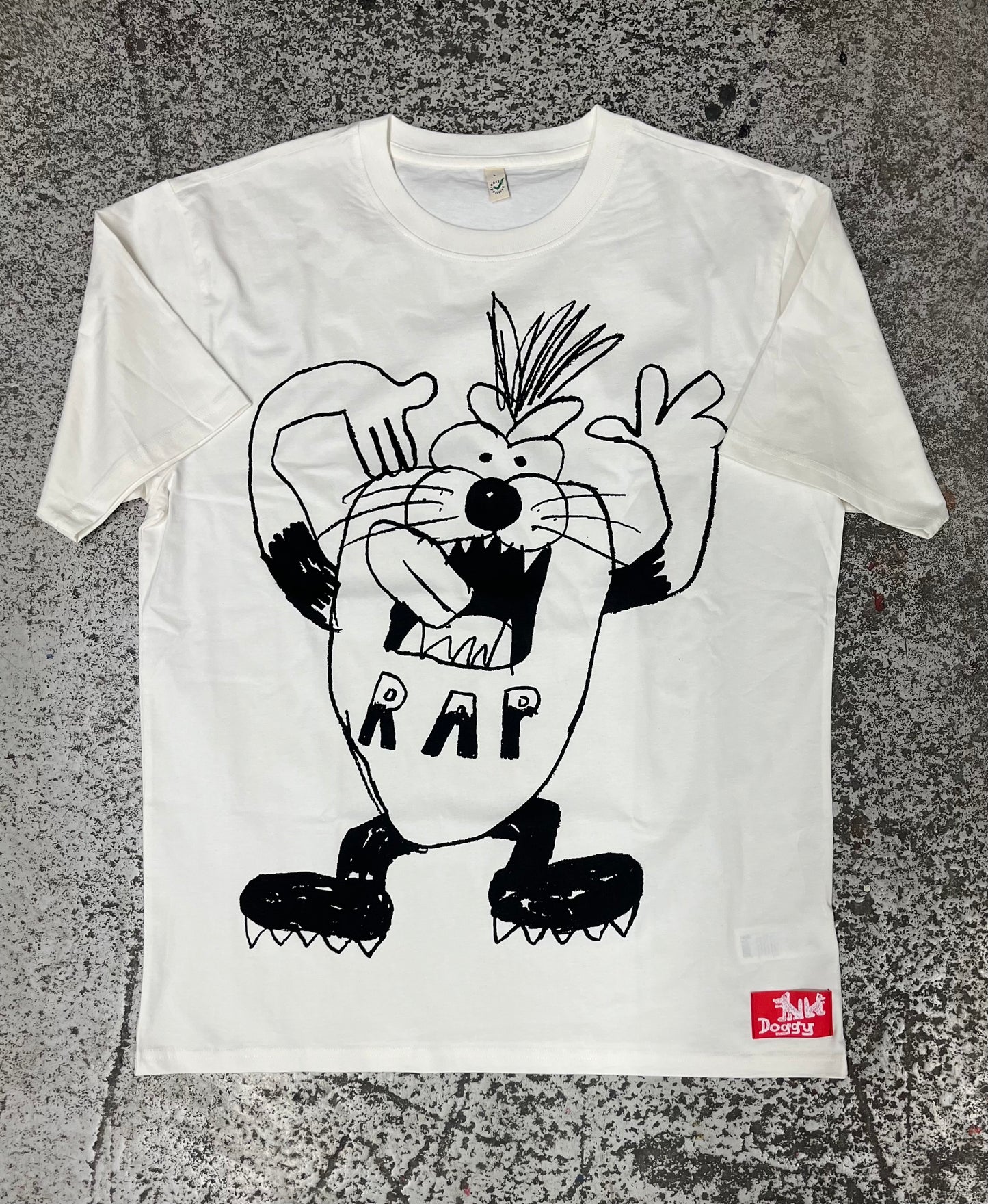 Rap oversize t-shirt off white