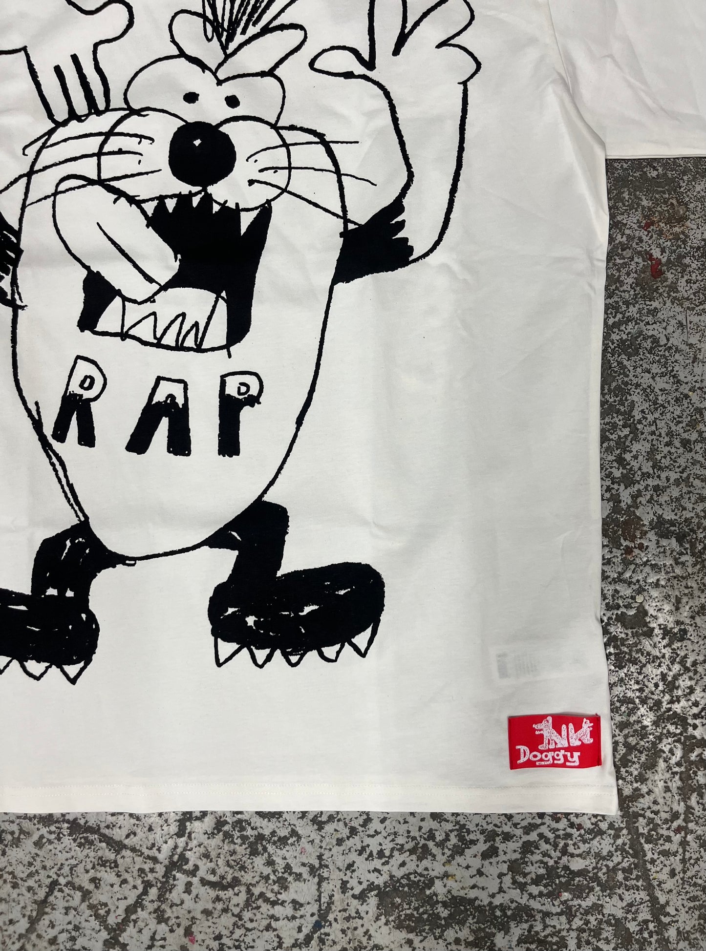Rap oversize t-shirt off white
